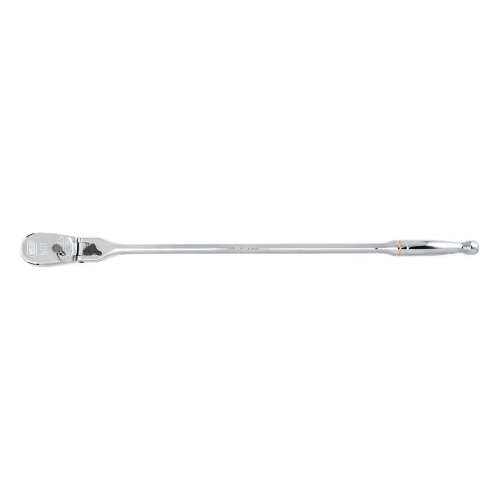 GEARWRENCH 1/2″ Drive 90-Tooth Locking Flex Head Teardrop Ratchet 24″ - Flockneti