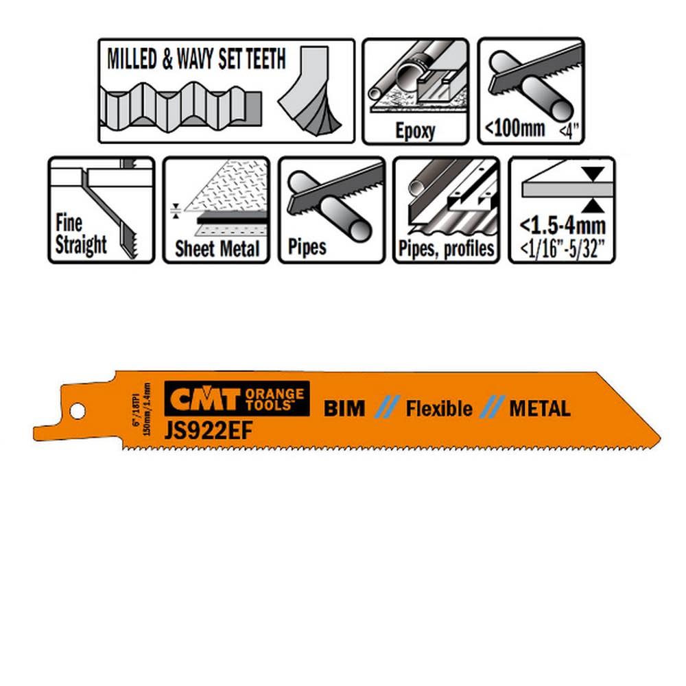 CMT Bi Metal Recip Blade - Flockneti