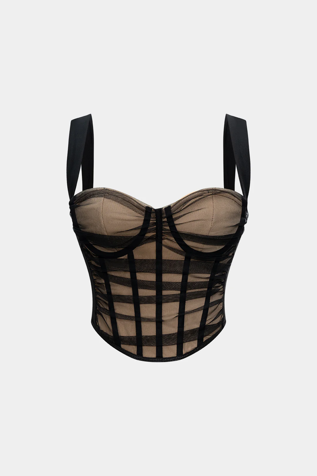 Patchwork Mesh Cami Top - Flockneti