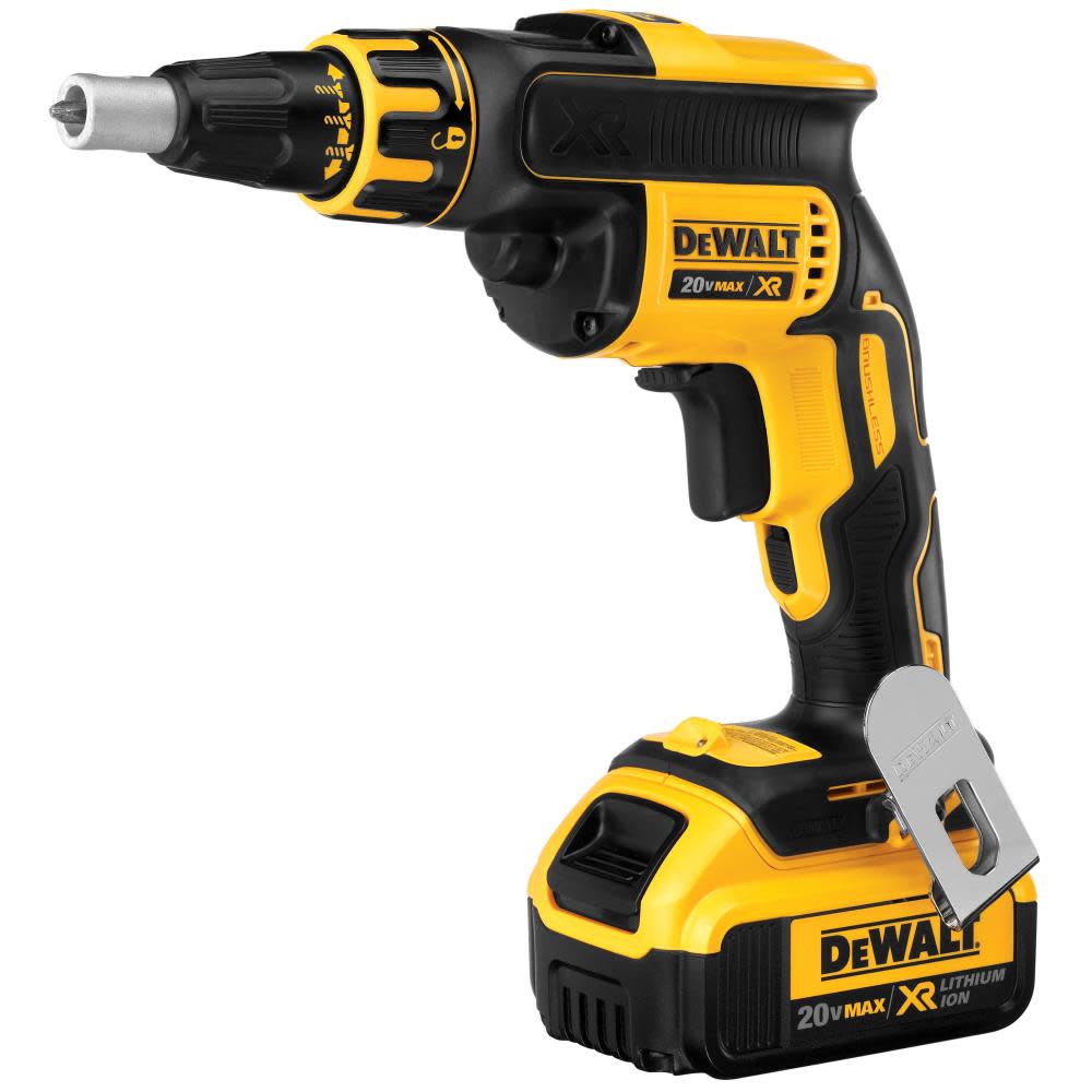 DEWALT 20 V MAX XR Li-ion Brushless Drywall Screwgun Kit (4.0Ah) - Flockneti