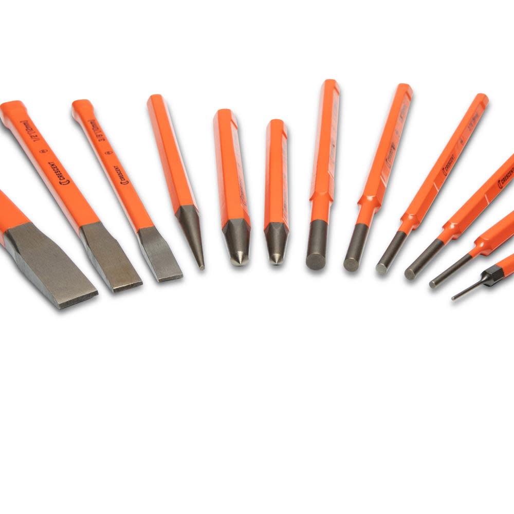 Crescent Punch & Chisel Set 12pc - Flockneti