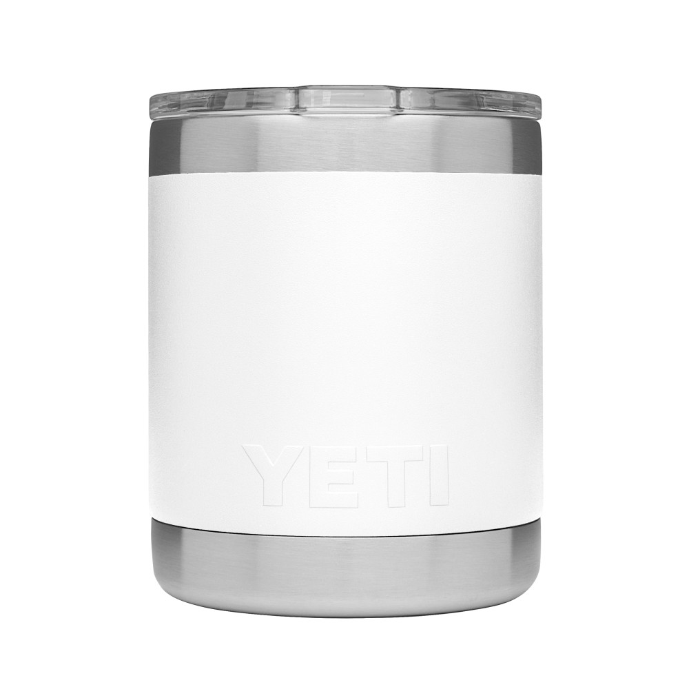 Yeti Rambler Lowball with MagSlider Lid 10oz White - Flockneti