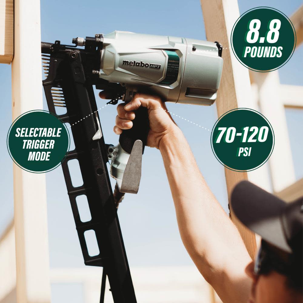 Metabo HPT 3 1/4″ Framing Nailer Plastic Collated - Flockneti