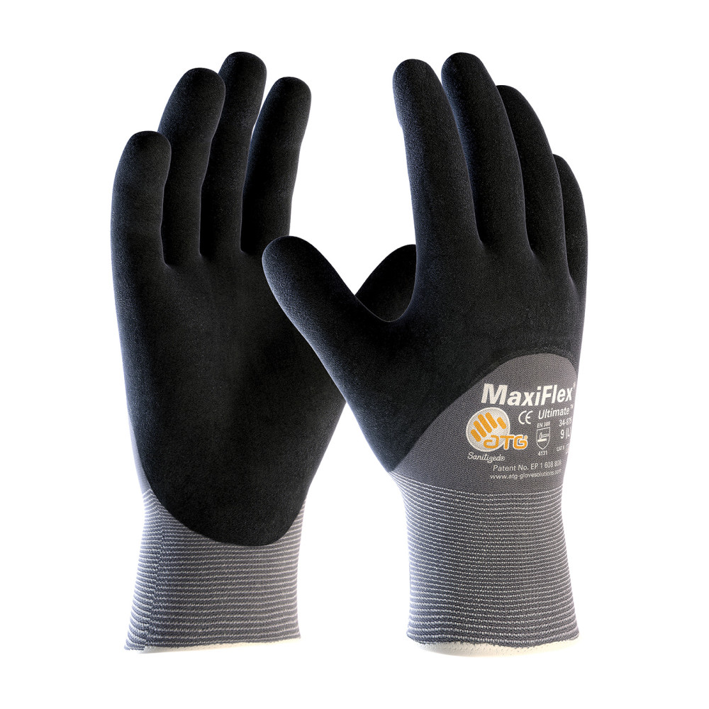 Protective Industrial Products Gloves Gray MaxiFlex Ultimate Seamless Nylon/Elastane Small - Flockneti