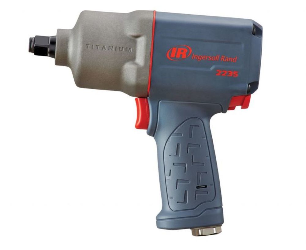Ingersoll Rand 1/2 In. Drive Bottom Exhaust Air Powered Quiet Impact Wrench - Flockneti