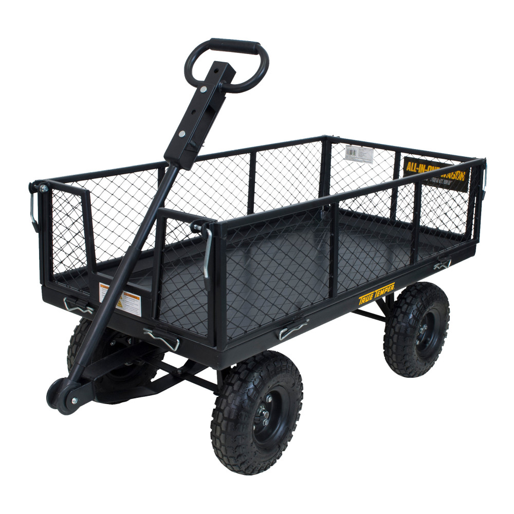 True Temper Wheelbarrow 6 Cu Ft. All In One Wagon Steel - Flockneti