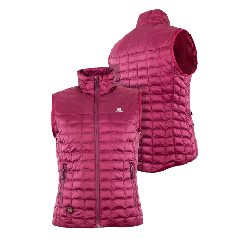 Mobile Warming Backcountry Vest Womens 7.4V Burgundy Large - Flockneti