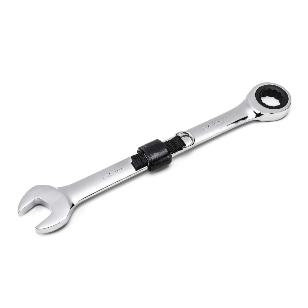 GEARWRENCH 24mm 12 Point Tether Ready Ratcheting Combination Wrench - Flockneti