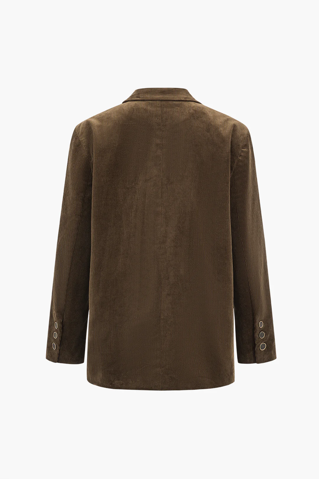 Corduroy Button Pocket Blazer - Flockneti