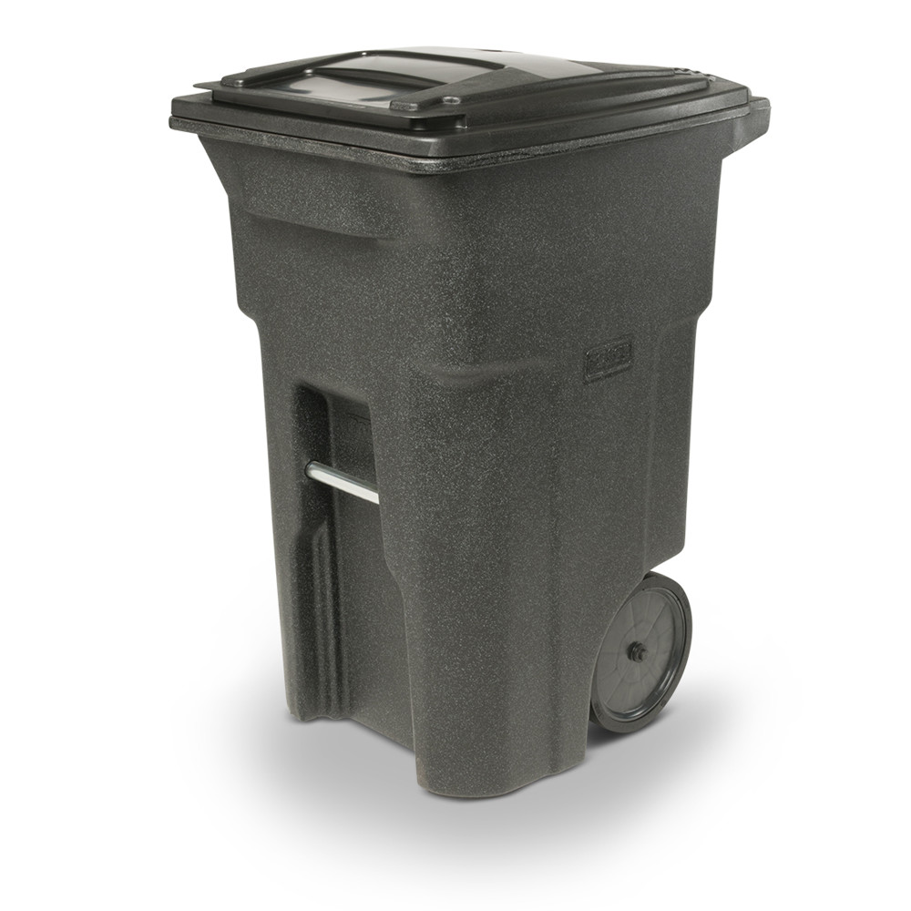 Toter 64 Gallon Trash Can with Smooth Wheels and Lid - Flockneti