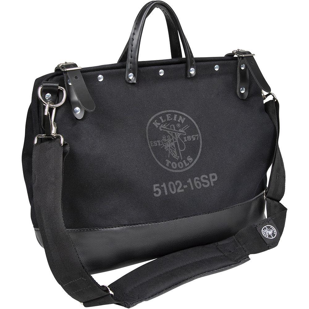 Klein Tools Deluxe Black Canvas Tool Bag 16-Inch - Flockneti