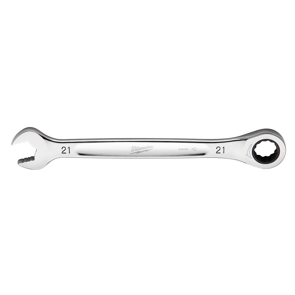 Milwaukee Ratcheting Combination Wrench 21mm Metric - Flockneti