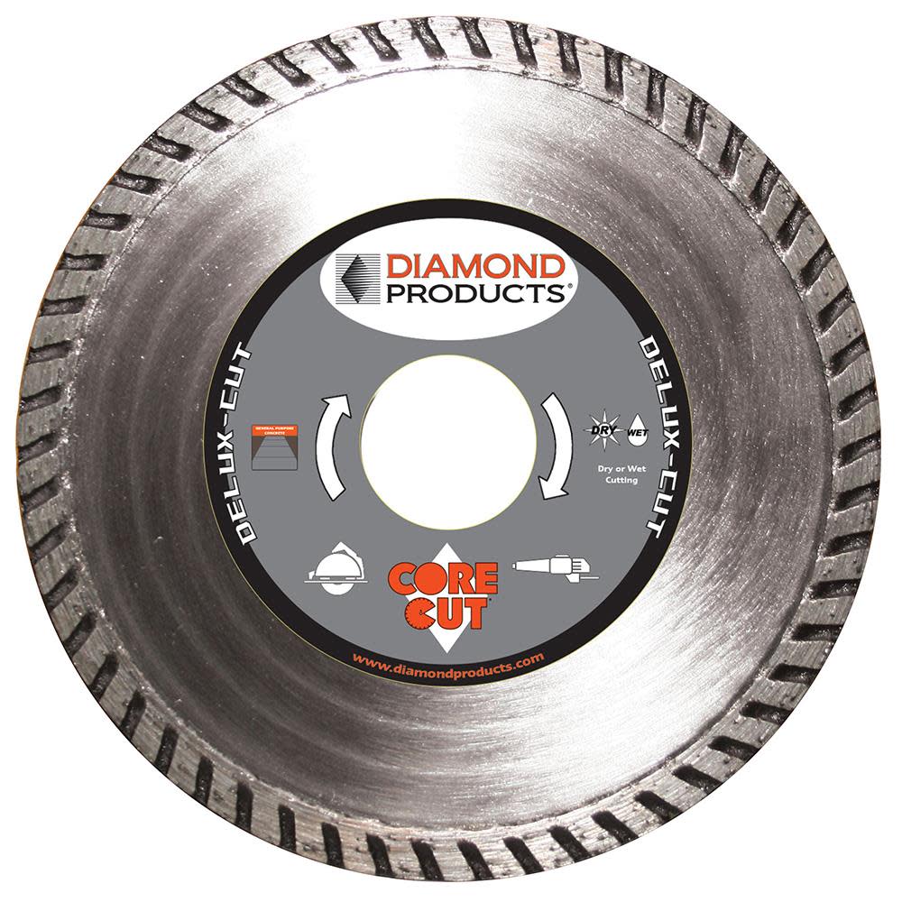 Diamond Products 4-1/2 In. x .080 In. x 7/8 In. Delux-Cut Turbo Blade - Flockneti