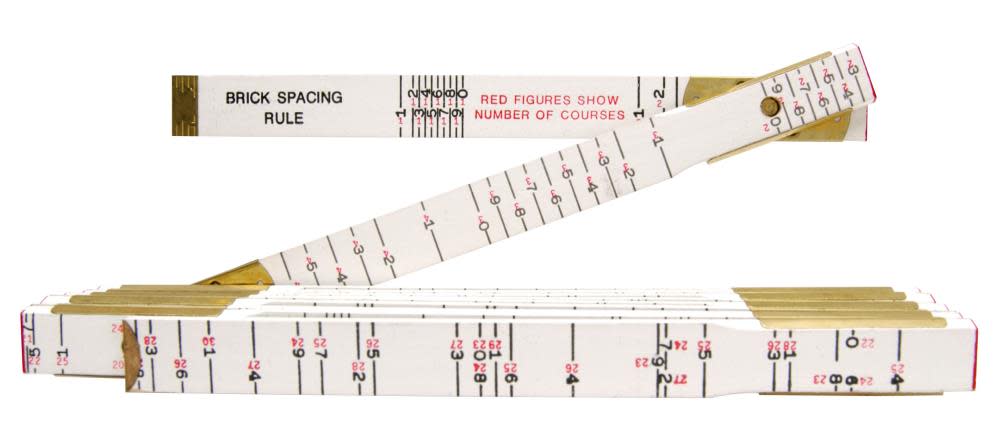 Crescent Lufkin Folding Wood Rule Red End Brick Mason’s - Flockneti