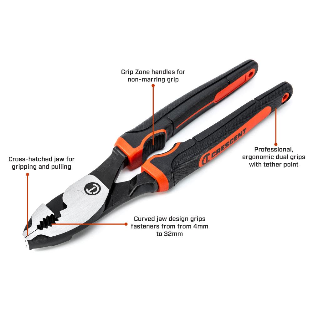 Crescent Z2 Dual Material Slip Joint Pliers 6″ - Flockneti