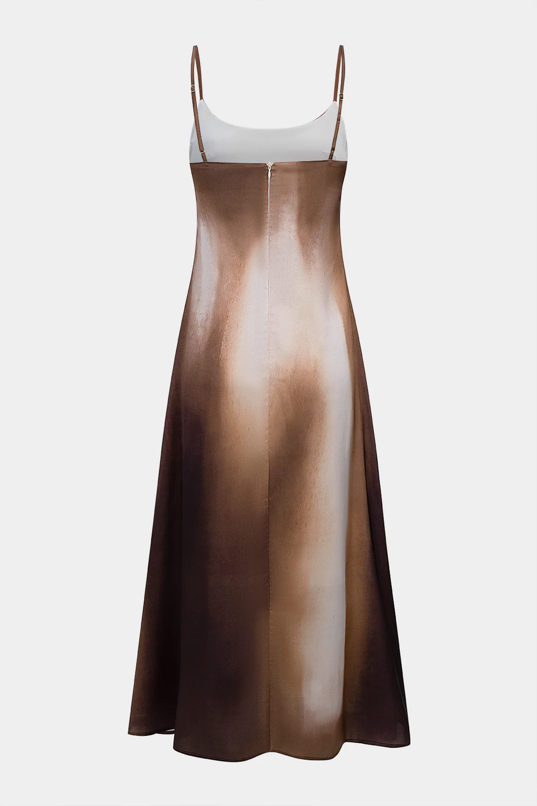 Tie Dye Ombre Print Slip Sleeveless Dress - Flockneti