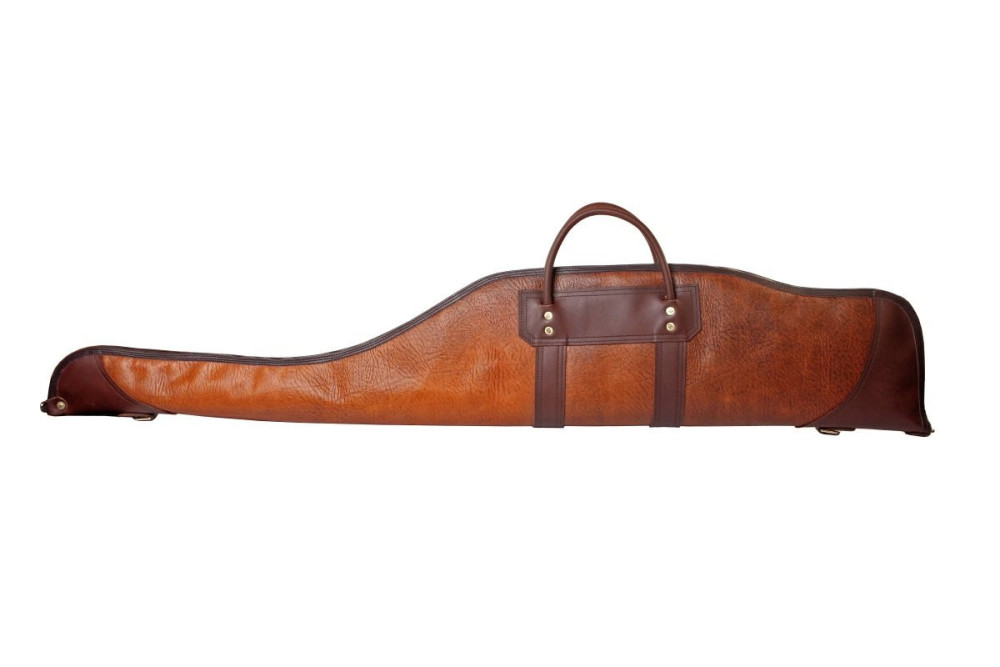 Duluth Pack 43 In. L Brown Trim Bison Leather Rifle Case - Flockneti