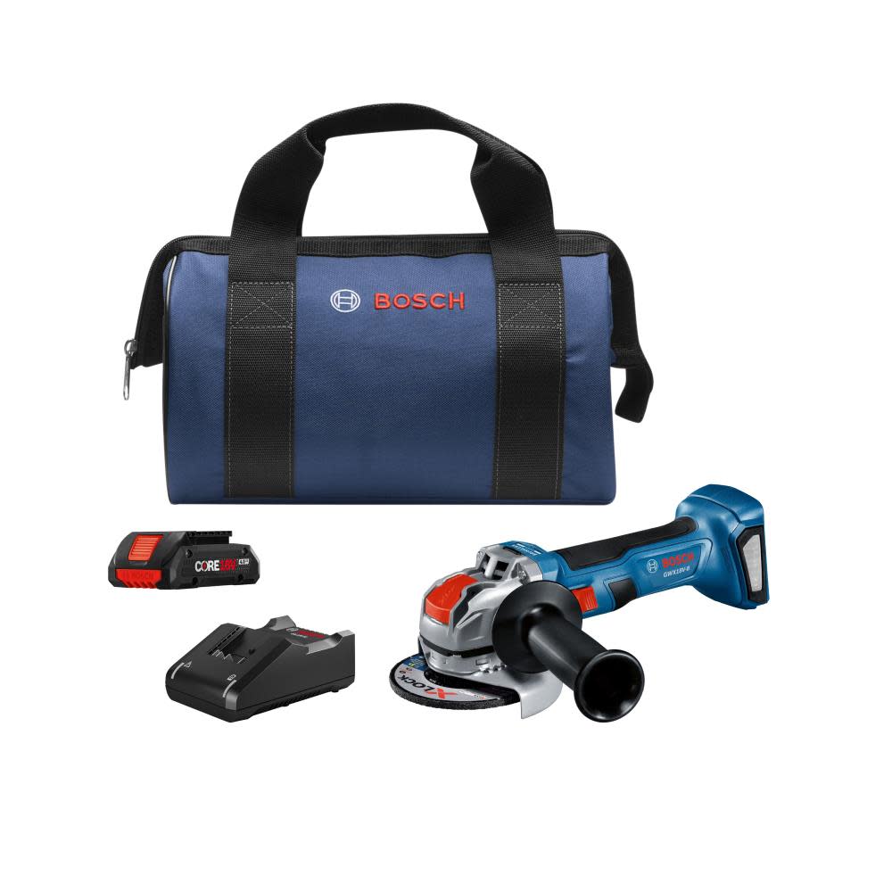 Bosch 18V X-LOCK 4 1/2″ Angle Grinder Kit - Flockneti