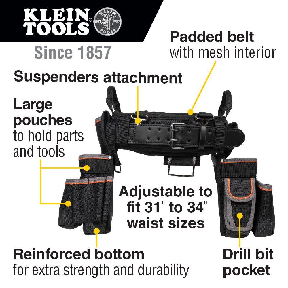 Klein Tools Tradesman Pro Elect’s Tool Belt M - Flockneti