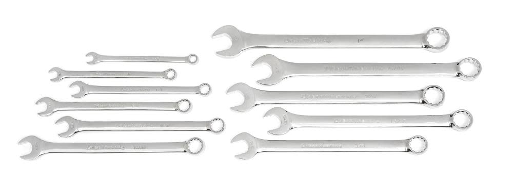 GEARWRENCH 11 Pc. 12 Point Long Pattern Combination Wrench Set SAE - Flockneti