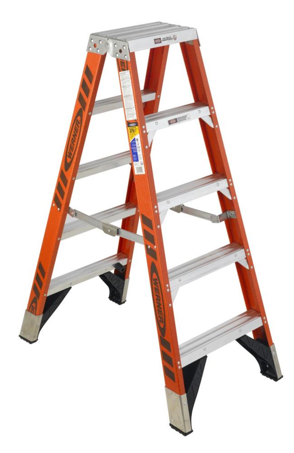 Werner 5 Ft. Type IAA Fiberglass Twin Ladder - Flockneti