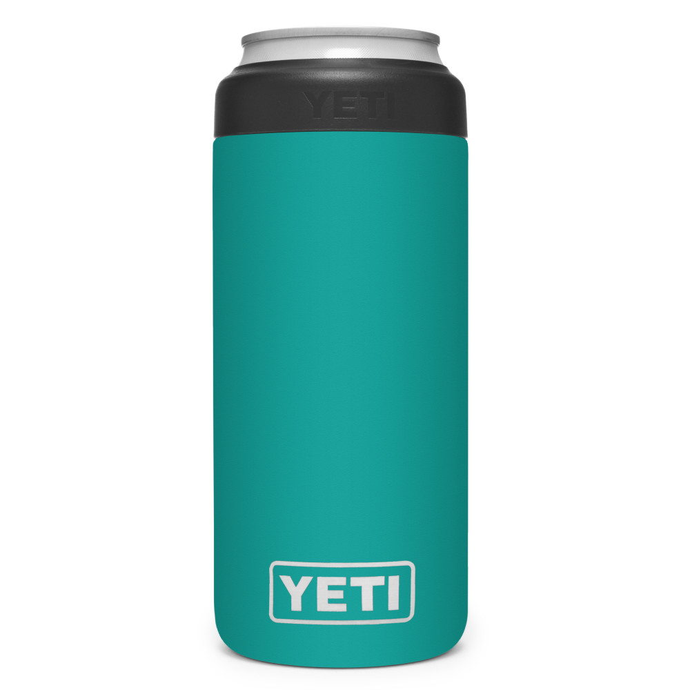 Yeti Rambler Colster Slim Can Insulator 12oz Aquifer Blue - Flockneti