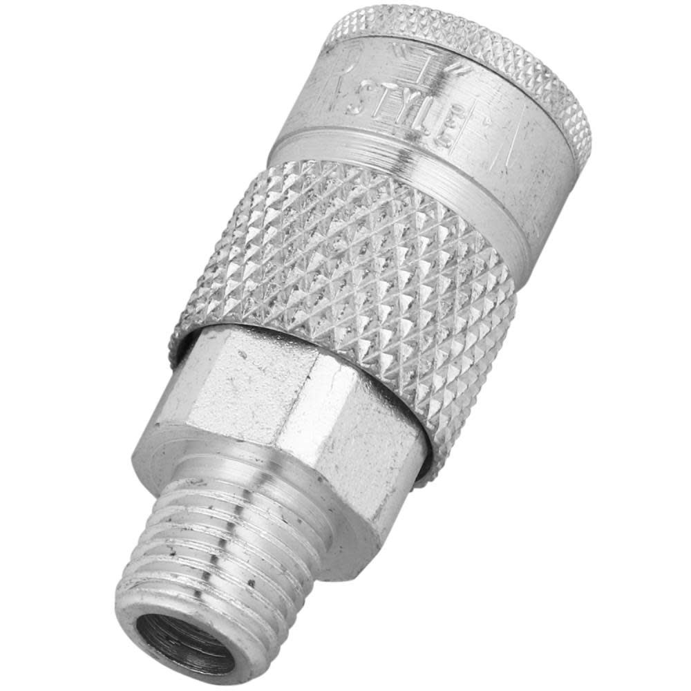 Milton 1/4″ MNPT Tru-flate/Parker T Style Quick Connect Steel Coupler - Flockneti