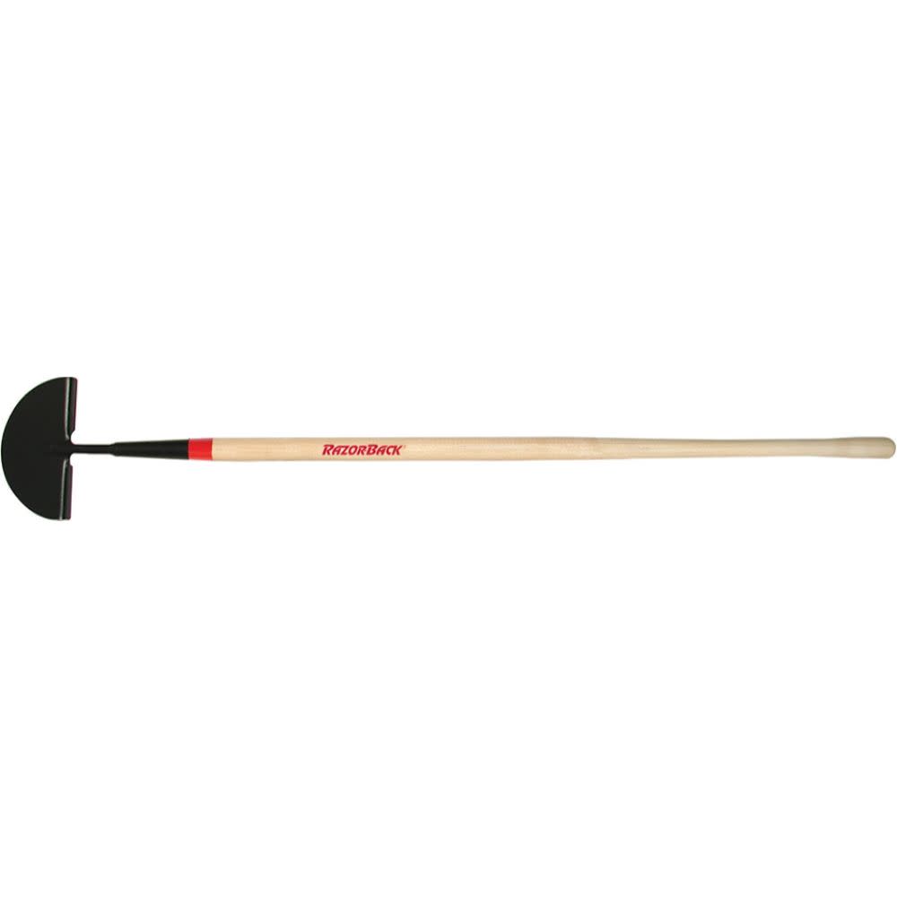 Razorback 48 in. Half Moon Blade Turf Edger with Wood Handle - Flockneti