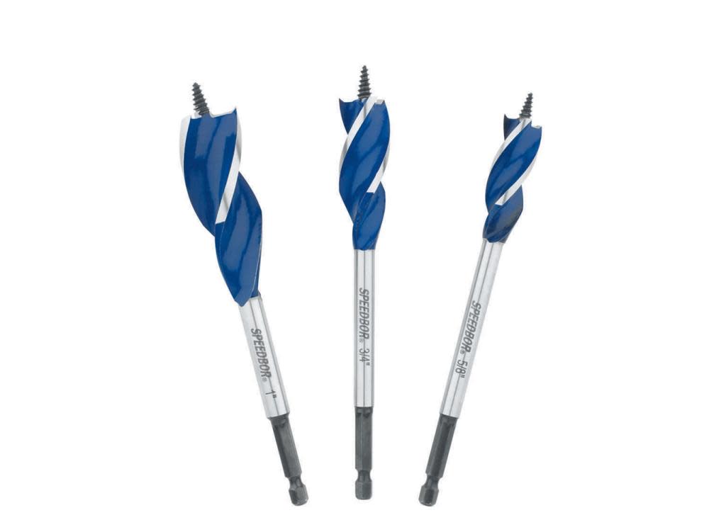 Irwin 3-Pc. SPEEDBOR MAX Flat Bit Set 5/8 In. 3/4 In. 1 In. - Flockneti