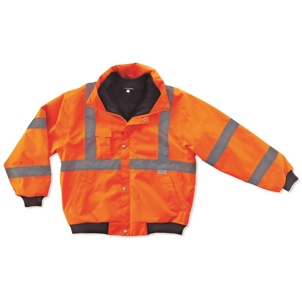 Ergodyne GloWear 8380 Class 3 Orange Bomber Jacket – 3XL - Flockneti
