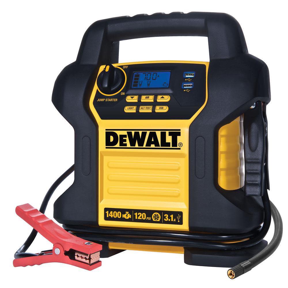DEWALT 1400 Peak Amp Jump Starter with Digital Compressor - Flockneti