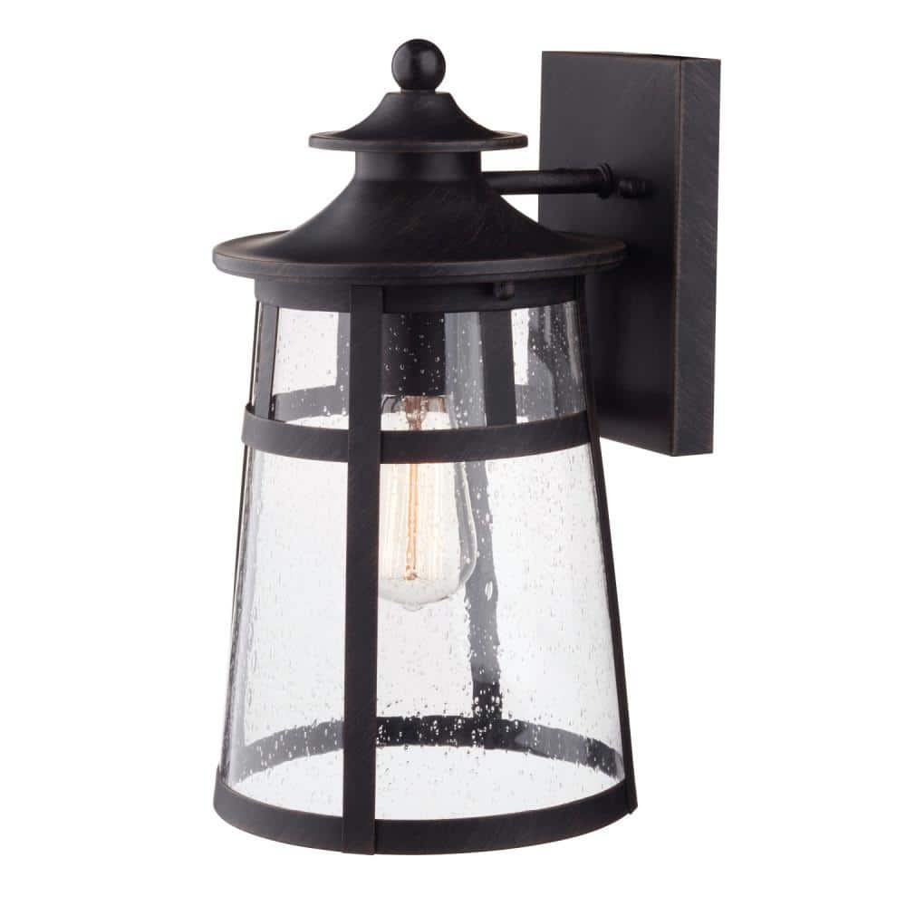 Globe Electric Ezekiel Vintage Wall Sconce Natural Bronze 1 Light - Flockneti