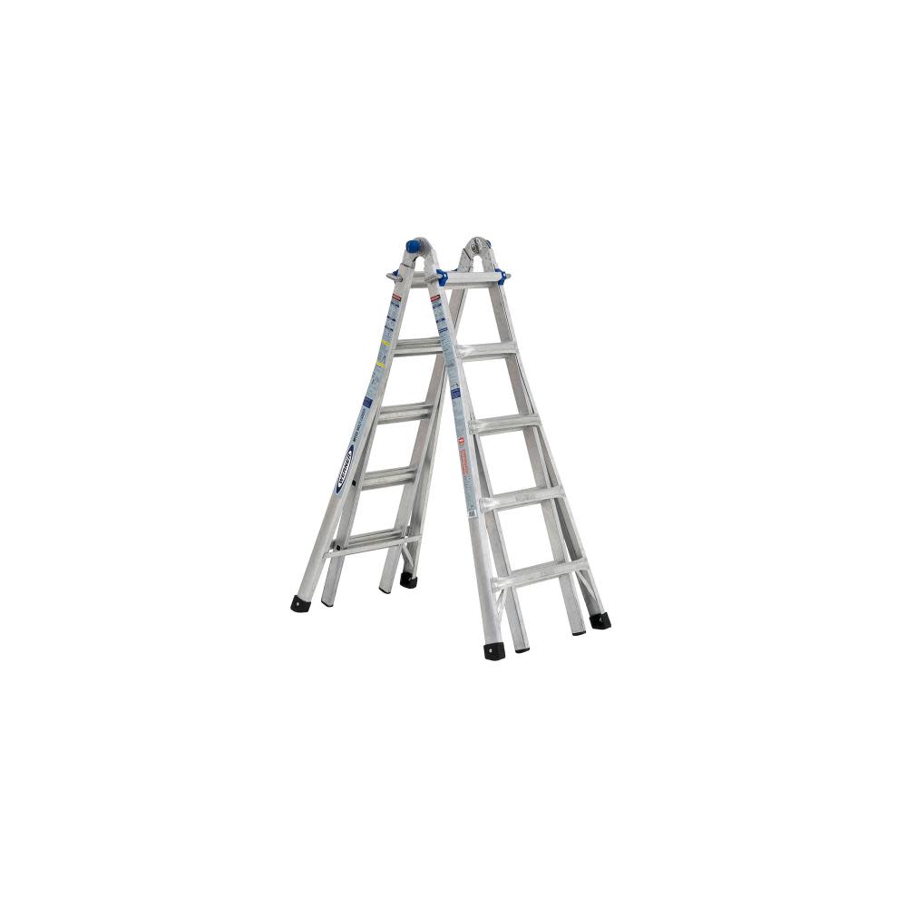 Werner 22 Ft. Reach Height Type IA Aluminum Multi-Position Ladder - Flockneti