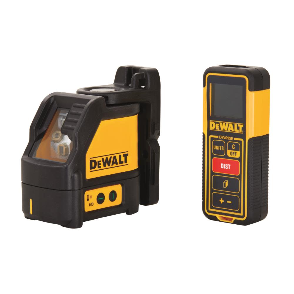 DEWALT Green Line Laser Level & 100 ft. Laser Distance Measurer - Flockneti