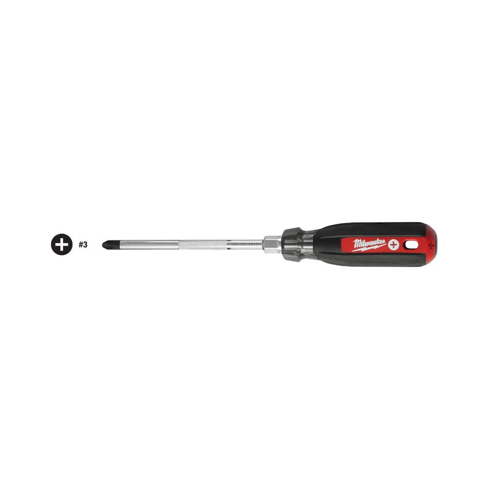 Milwaukee #3 Phillips – 6 in. Cushion Grip Screwdriver - Flockneti
