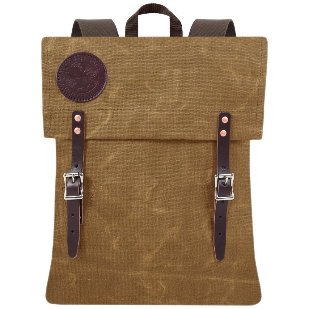 Duluth Pack 16 Liter Capacity Wax Khaki Scout Pack - Flockneti