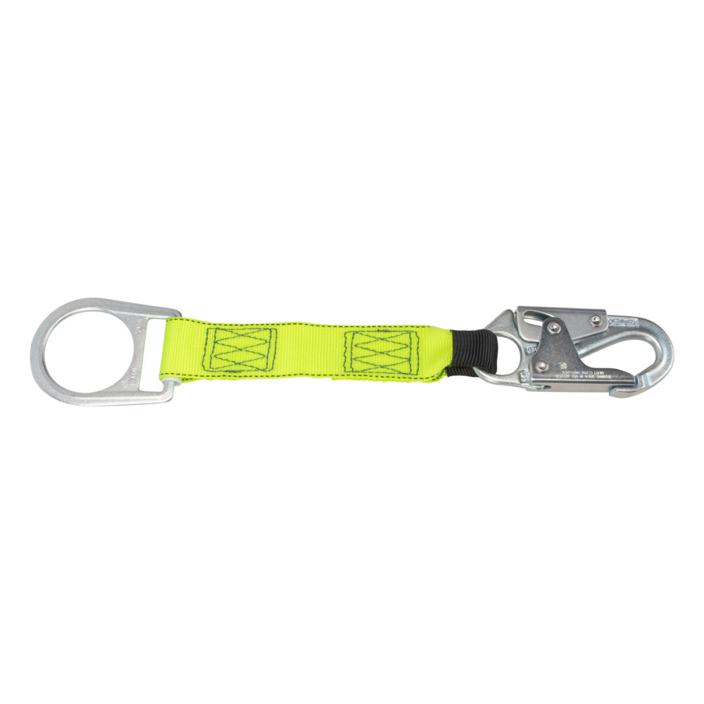 Safewaze 18″ D Ring Extender with Steel Snap Hook & D Ring - Flockneti
