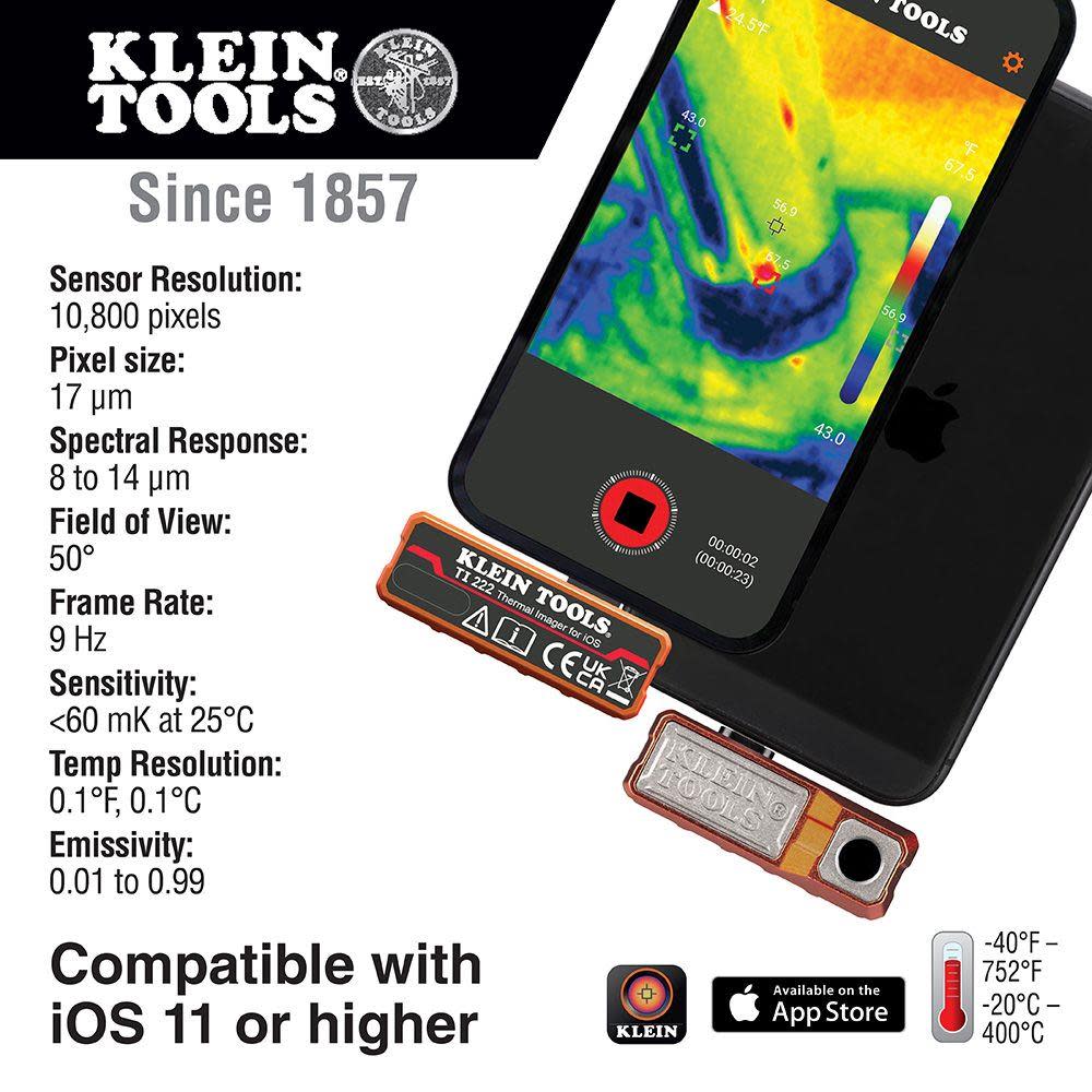 Klein Tools Thermal Imager for iOS Devices - Flockneti