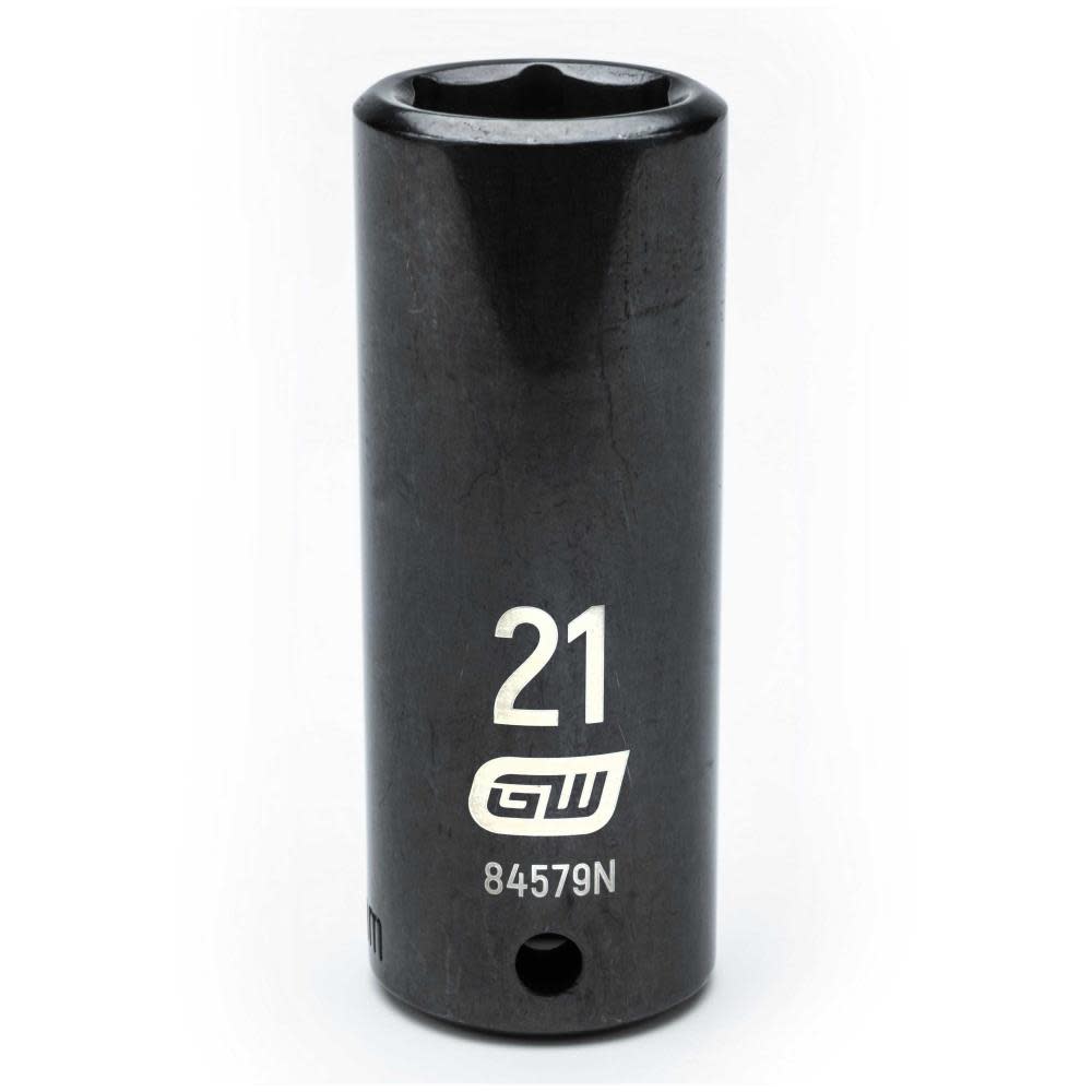 GEARWRENCH 1/2″ Drive 6 Point Deep Impact Metric Socket 21mm - Flockneti