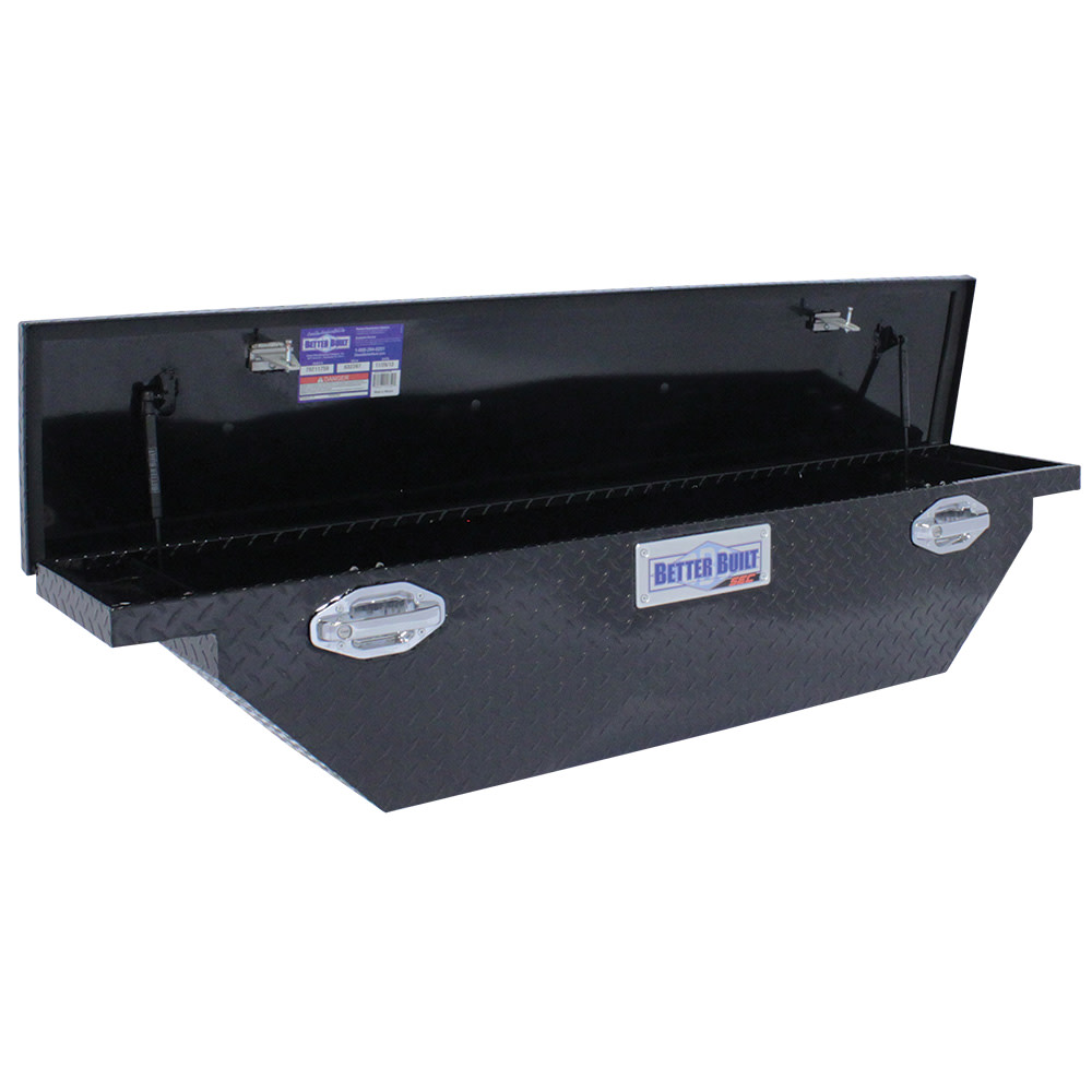 Better Built 61.5″ SEC Saddle Truck Tool Box LOW PROFILE NARROW GLOSS BLACK - Flockneti