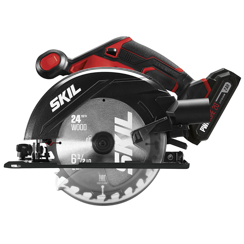 SKIL 20V 6-1/2” CIRCULAR SAW KIT WITH PWRCORE 20 2.0AH LITHIUM BATTERY - Flockneti