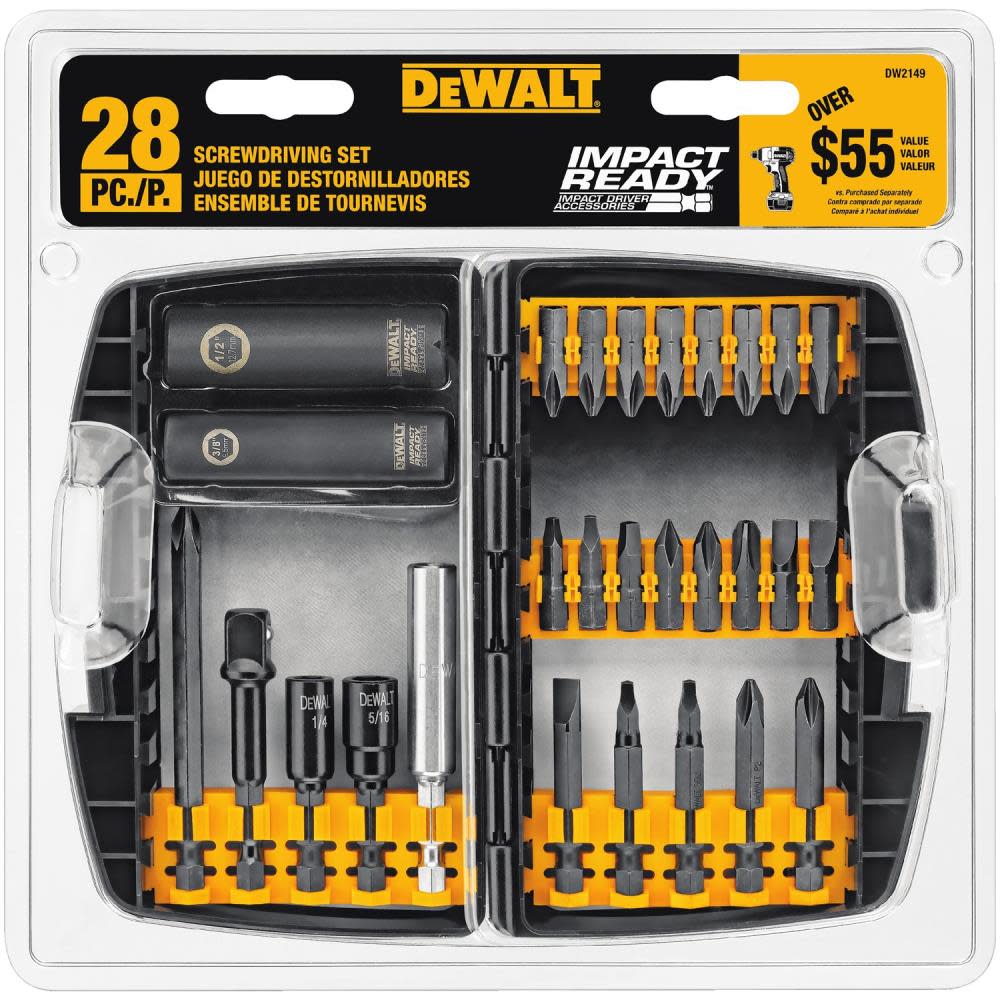 DEWALT 28 Pc Impact Driver Accessory Set (DW2149) - Flockneti