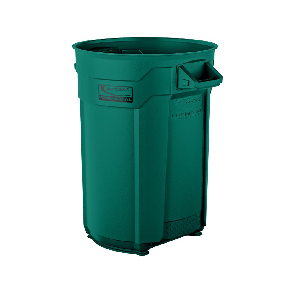 Suncast Plastic Utility Trash Can – 44 Gallon Green - Flockneti
