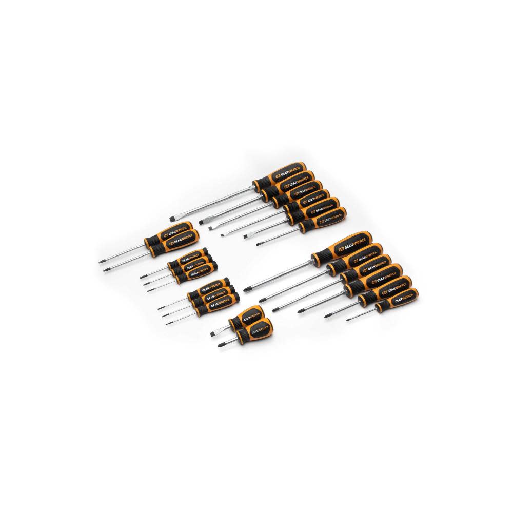 GEARWRENCH Screwdriver Set Phillips/Slotted/Torx Dual Material 22pc - Flockneti