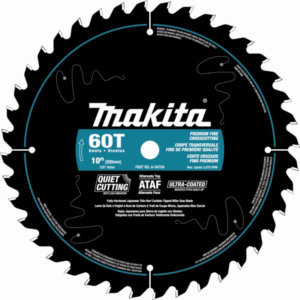 Makita 12 In. x 1 In. 80T Miter Saw Blade - Flockneti