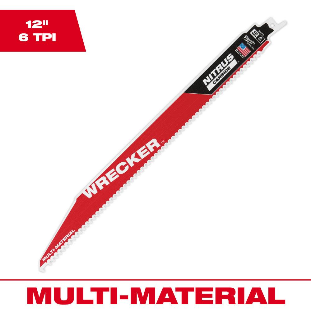 Milwaukee 12″ WRECKER with NITRUS CARBIDE 1Pk - Flockneti