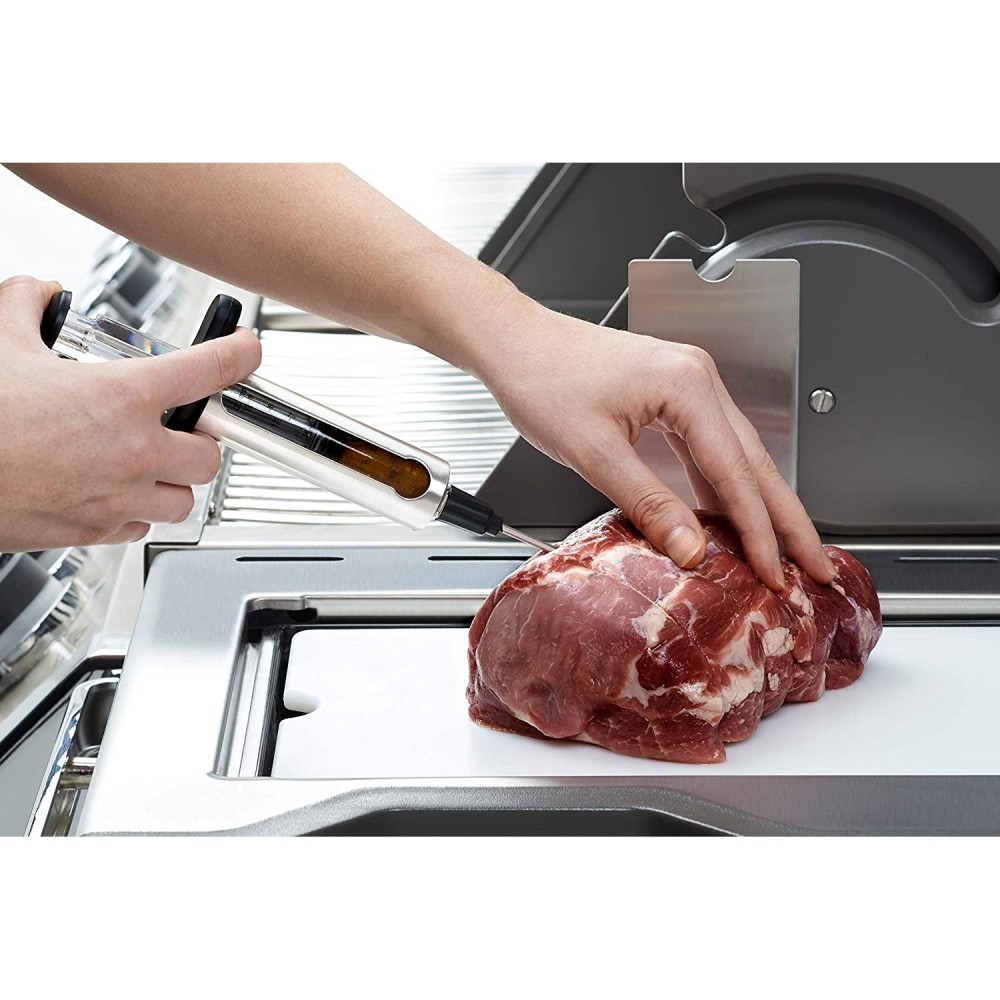 Napoleon Marinade Injector for Juicier Mill Stainless Steel - Flockneti