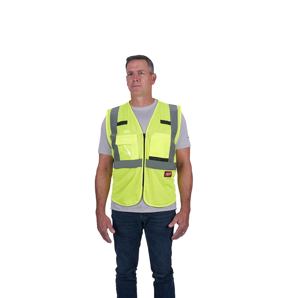 Milwaukee Class 2 High Visibility Mesh Safety Vest - Flockneti