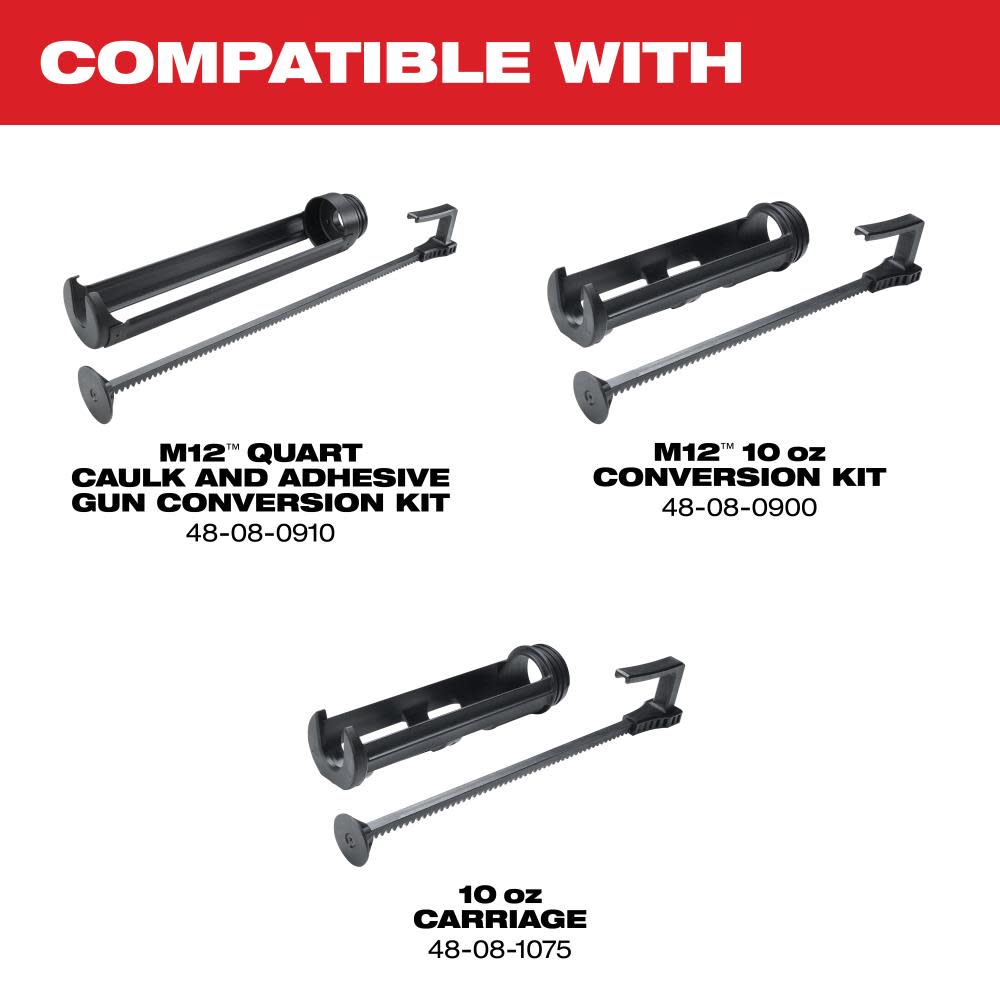 Milwaukee M12 10 oz Caulk Gun - Flockneti