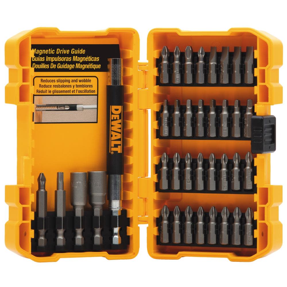 DEWALT 37-Piece Screw Driving Set with Tough Case - Flockneti